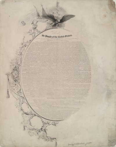 合衆国憲法への言及 作： John William Casilear