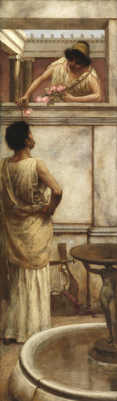 セレナーデの後 作： John William Godward