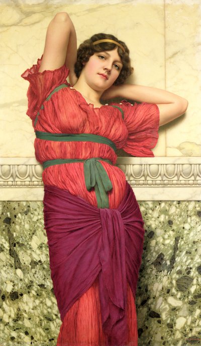 熟考 作： John William Godward