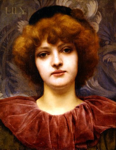 リリー（油彩・キャンバス） 作： John William Godward