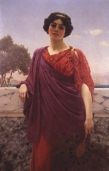 でお会いしましょう。 作： John William Godward