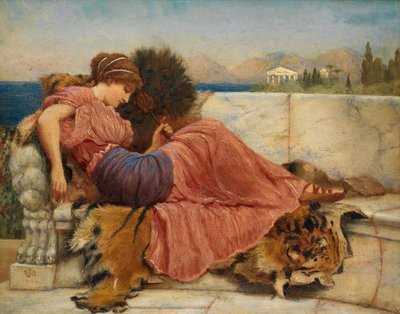 「アマリリス」のスケッチ 作： John William Godward