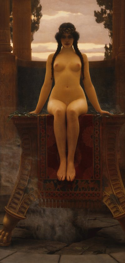 デルフィの神託 作： John William Godward
