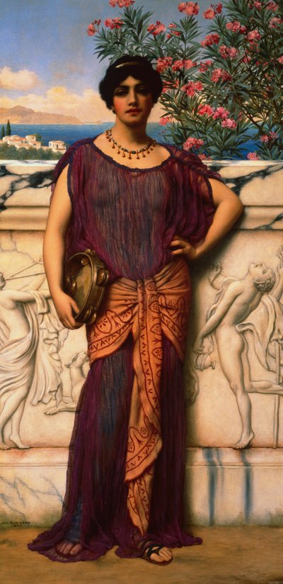 タンバリンガール 作： John William Godward