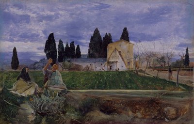 スペインの春：Gordella付近、1869年 作： John William Inchbold
