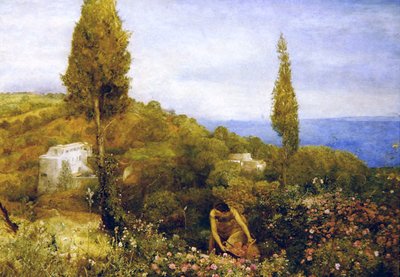 トリポリ「バラの家」（紙に鉛筆の上に水彩画） 作： John William North