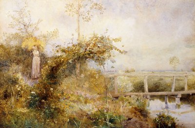 収穫の畑からの帰還、1880 作： John William North