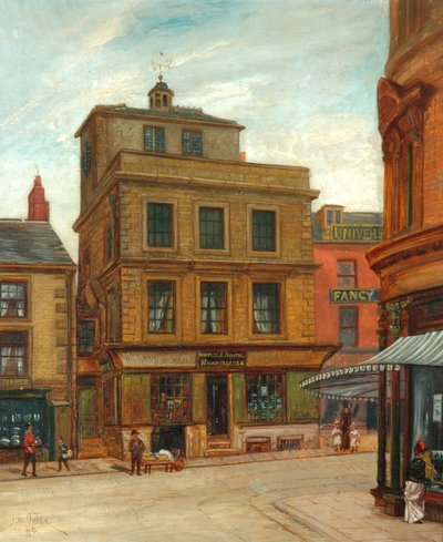 "城、市場通り、ハリファックス"、c.1895 作： John William Oates