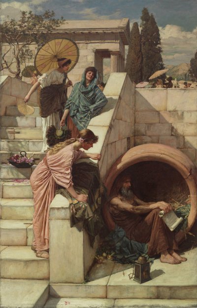 ディオゲネス、1882 作： John William Waterhouse