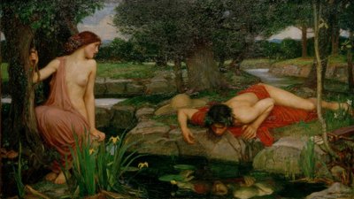 エコーと水仙 作： John William Waterhouse