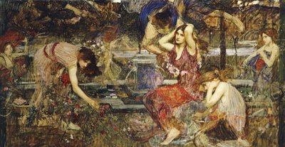 フローラとゼファー、 作： John William Waterhouse