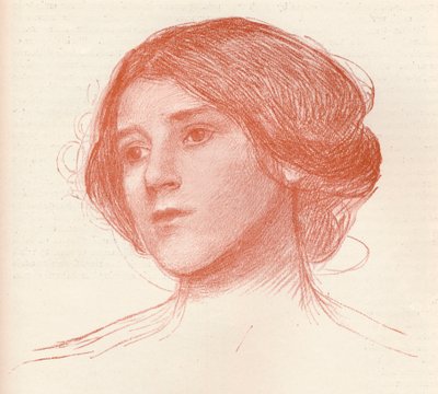 楽天の研究から、c1899 作： John William Waterhouse