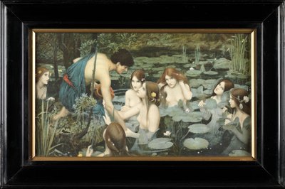 ヒュラスとニンフ（カラープリント） 作： John William Waterhouse