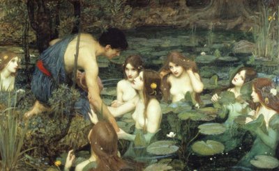 ハイラスとニンフ 作： John William Waterhouse