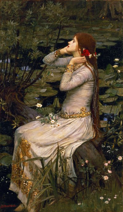 オフィーリア、1894 作： John William Waterhouse