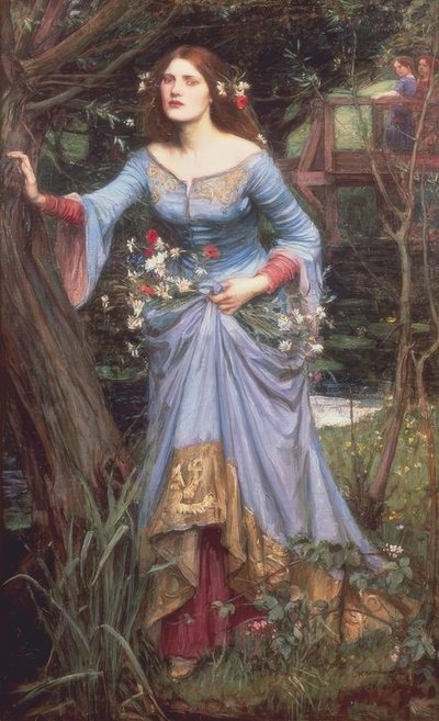 オフィーリア／ウォーターハウス／1910年 作： John William Waterhouse
