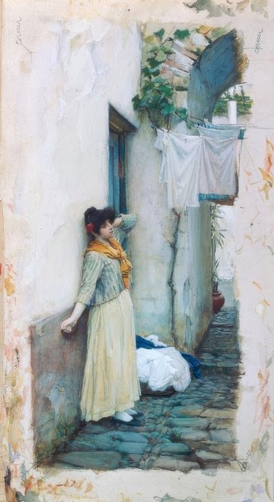 休憩 作： John William Waterhouse