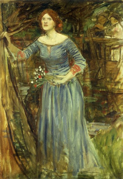 オフィーリアのための研究 作： John William Waterhouse
