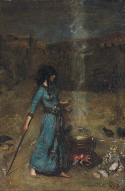 マジックサークルの研究、1886年 作： John William Waterhouse
