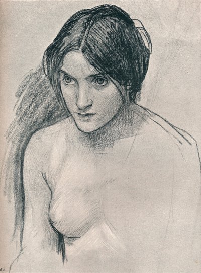 絵画ハイラスとニンフの研究、c1896 作： John William Waterhouse