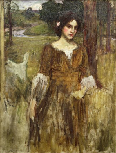 レディ・クレア、1900年頃 作： John William Waterhouse