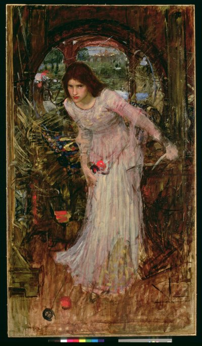 シャロットの女神、1894年頃 作： John William Waterhouse