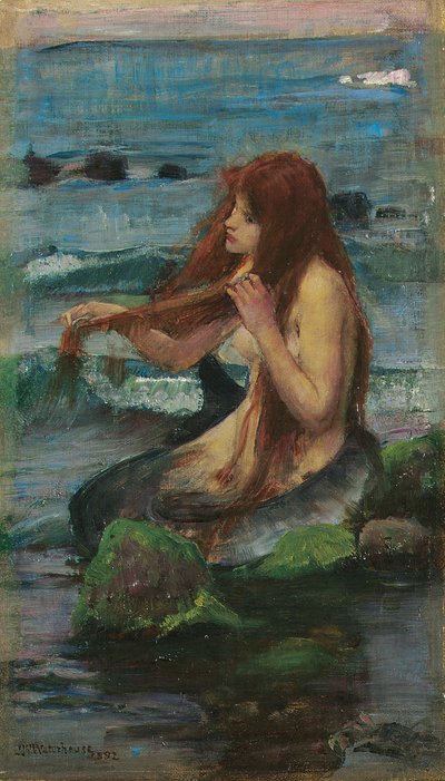人魚、1892 作： John William Waterhouse