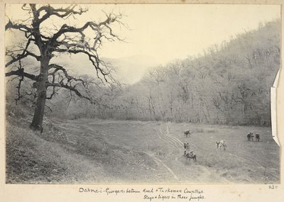 ラザヴィー・ホラーサーン州、イラン、1908年頃（白黒写真） 作： John Williams Watson