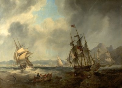 地中海の情景、1842 作： John Wilson Carmichael