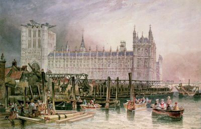 勃起の過程における国会議事堂 作： John Wilson Carmichael