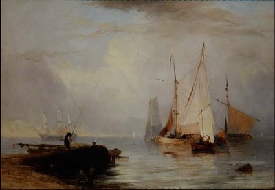 イングランド北部の釣り風景 作： John Wilson Ewbank