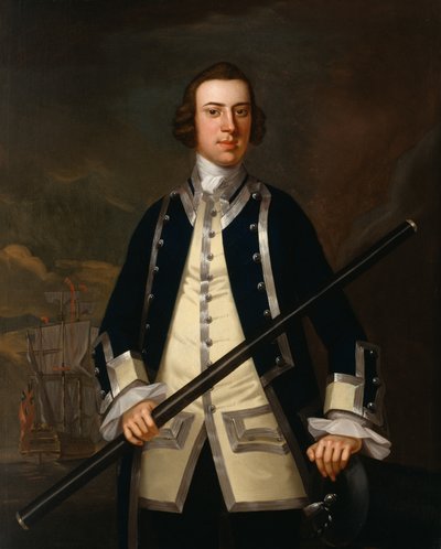 アウグストゥスケッペル（1725-86）c.1749として伝統的に知られている海軍将校の肖像 作： John Wollaston