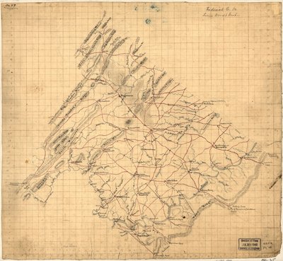 Frederick Co.Va、Woodの地図より。LOC 2002627443 作： ジョン・ウッド