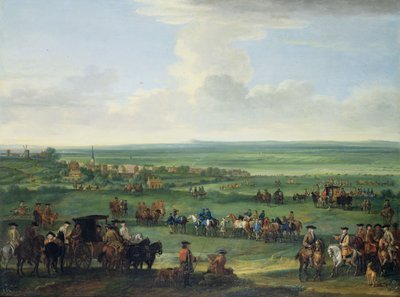 ジョージ1世（1660-1727）、ニューマーケット、1717年10月4日または5日、1717年頃（キャンバスに油彩） 作： John Wootton