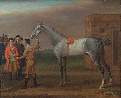 Lampreia, com seu proprietário, Sir William Morgan, em Newmarket 作： John Wootton