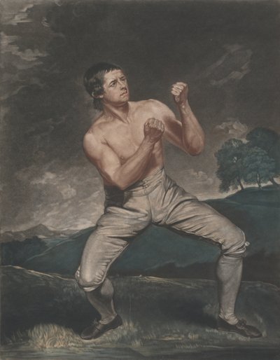 征服されたことのない有名なボクサー、リチャード・ハンフリーズ、1788年。 作： John Young
