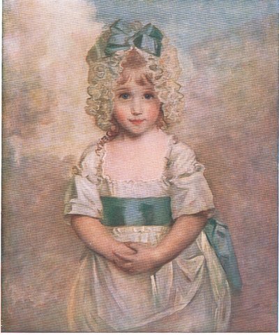 5歳のときのシャーロットオーガスタパペンディエ、Bibbbys Annual、1916-17 作： John after Hoppner