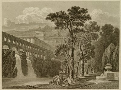 アレクサンドルとディオゲネス、エドワードフランシスフィンデン（1791-1857）によって彫刻 作： John after Martin