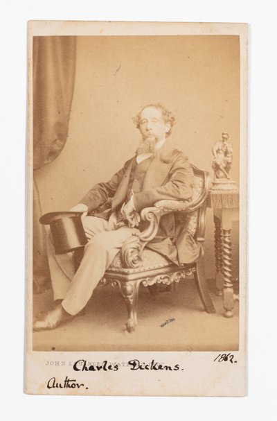 チャールズ・ディケンズの名刺 作： John and Charles Watkins