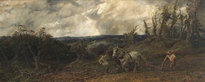 荒天時の耕作、1853 作： John and studio Gilbert