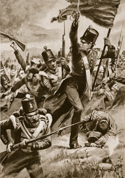 1854年9月29日、アルマでのライトディビジョンの前進 作： John de Walton