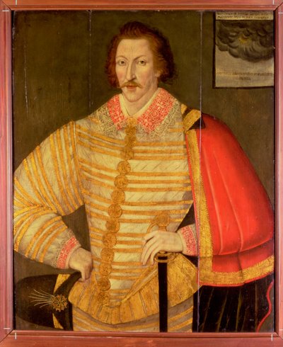 紳士の肖像、イギリス人航海士と思われるトーマス・キャベンディッシュ 作： John the Younger Bettes