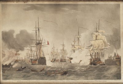 ナイル川の戦い、c。 1800 作： John william Edy