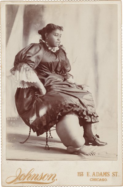 女性の肖像,c.1890年（写真） 作： Johnson