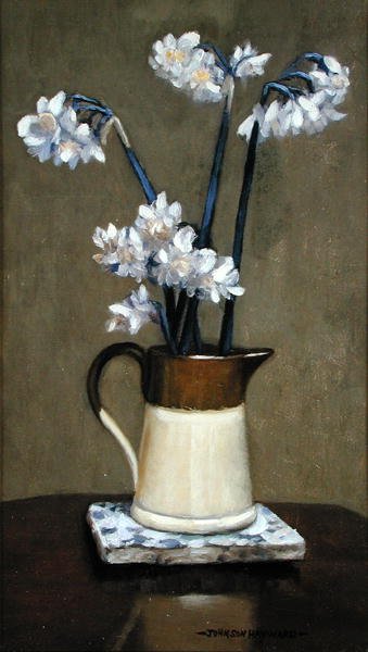 A Jug of Daffodils（油彩・キャンバス） 作： Johnson Hayward