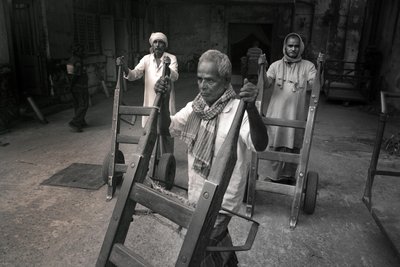 ジュート工場、コルカタ、インド、2017年（写真） 作： Jon Nicholson