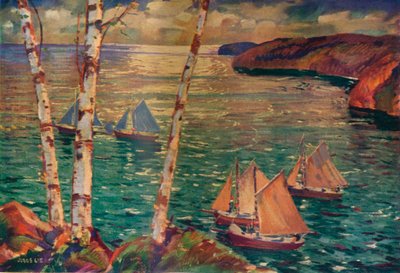 朝、1920年 作： Jonas Lie