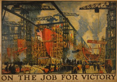 勝利のための仕事、1918 作： Jonas Lie