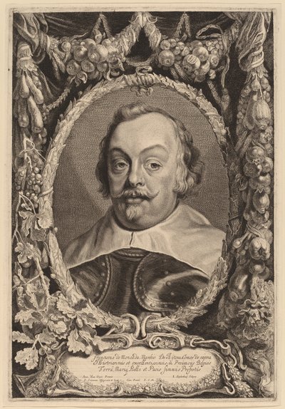 フランシスカス・デ・モンカダ 作： Jonas Suyderhoff after Sir Anthony van Dyck