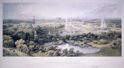 クリスタル パレス、シデナム、ロンドン、1854 年 作： Jonathan Needham